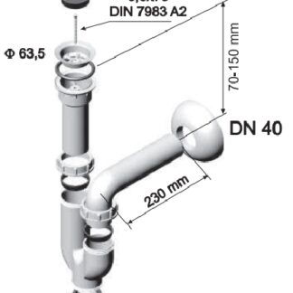 Sifon umivaonik pvc LOŽ 30172