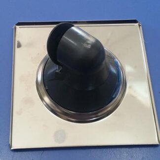 Podna rešetka s ljevkom i klapnom 15x15 protusmradna - 90006