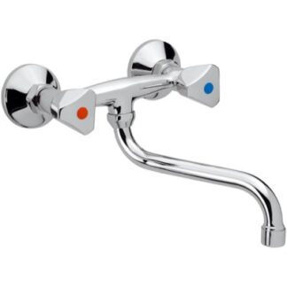 Mješalica dvoručna zidna "S" keramika