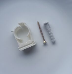 Nosač cijevi s vijkom i tiplom PVC-C