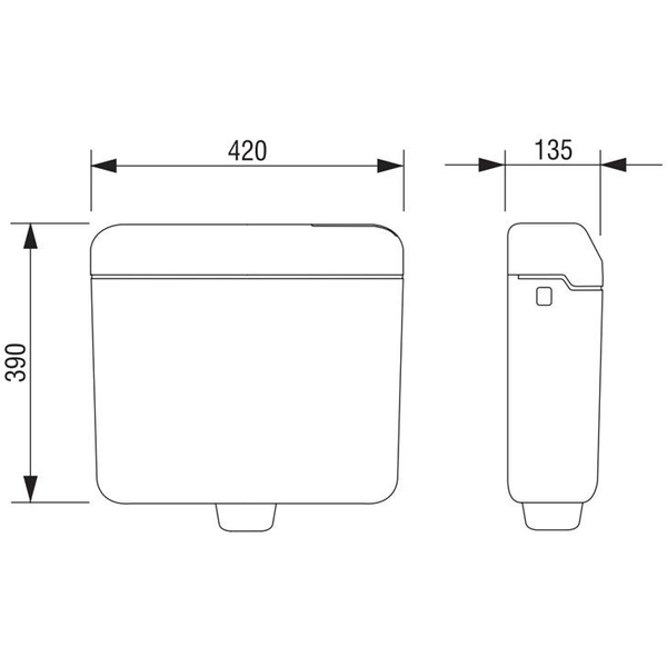 Vodokotlić LAGUNA monoblok LIV 196600 - Slika 2