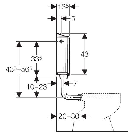 Geberit nazidni vodokotlić AP116 - 150058 - Slika 3