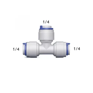 Q-UT0404 T-komad 1/4" Q x 1/4"Q x 1/4" Q